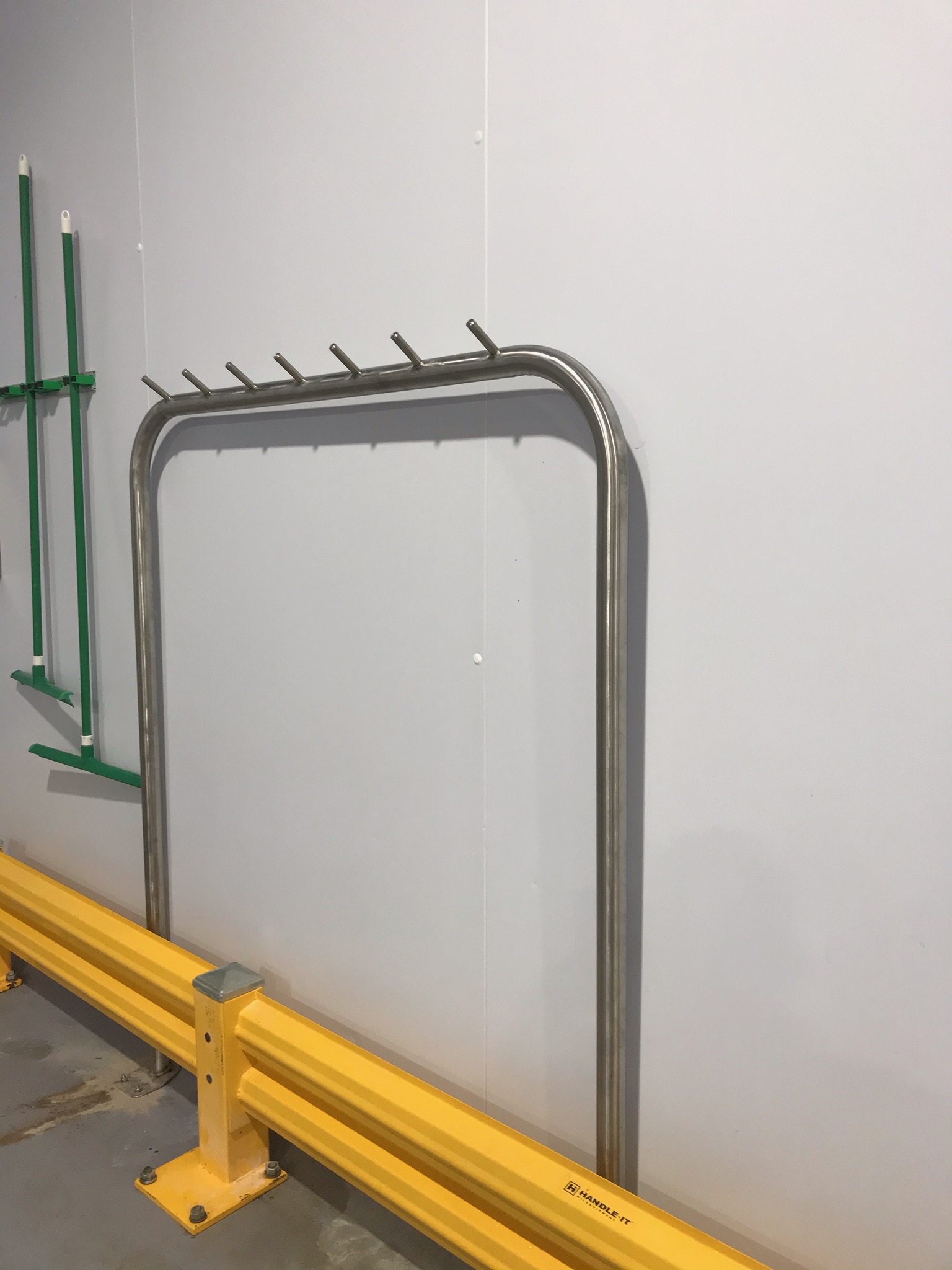 Stainless Steel Lab Coat Rack