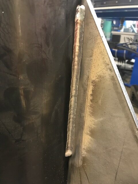 Dual Sheild MIG Welding on Heavy Plate Steel